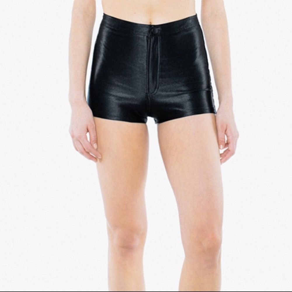 American Apparel disco shorts- black